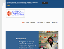 Tablet Screenshot of bottegadelfarmacista.com